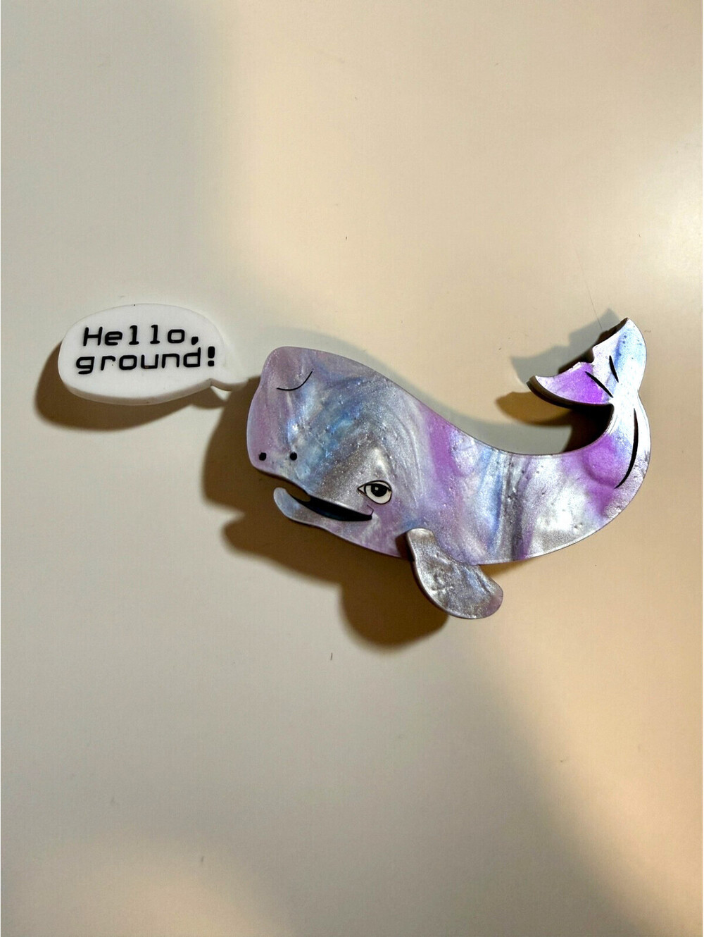 Whale Brooch Set - Hello Crumpet Hitchhiker's Guide to the Galaxy Sci Fi Pin